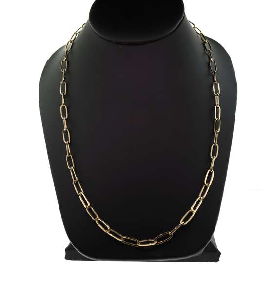 Irresistible 14kt paperclip chain necklace