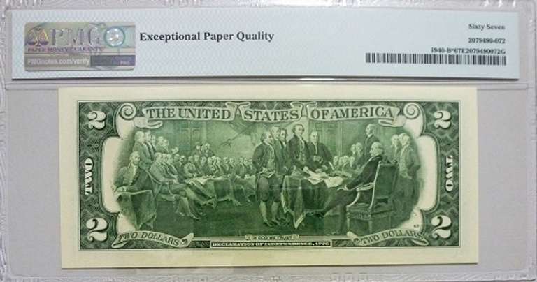 Superb Gem Crisp 2013 $2 Star Note FRB NY PMG 67 EPQ!