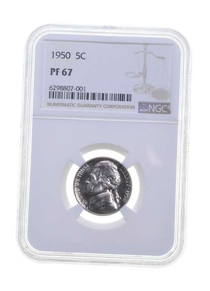 PF67 1950 Jefferson Nickel - Graded NGC