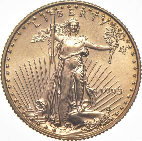 1993 $10 American Gold Eagle - 1/4 Oz. .999 Fine Gold