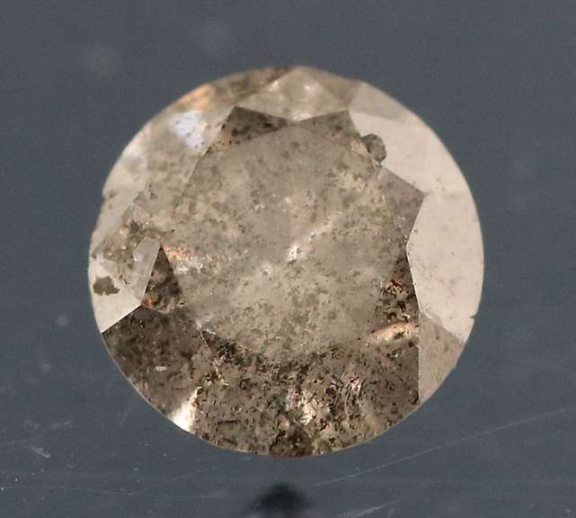 Gorgeous .39ct gray and black Diamond solitaire