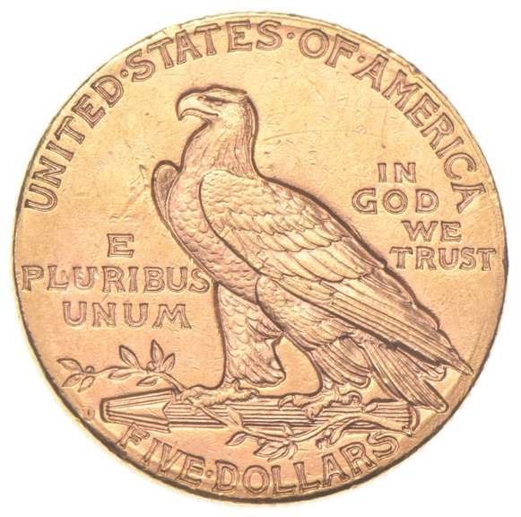 1909-D $5 Indian Head Gold Half Eagle