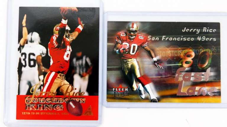 2 Jerry Rice Football Cards