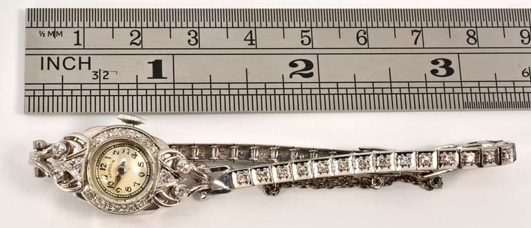 Vintage 14K WG Ladies Hamilton Watch