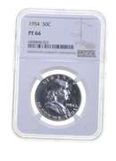 PF66 1954 Franklin Half Dollar - Graded NGC