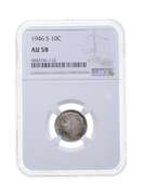 AU58 1946-S Roosevelt Dime - Graded NGC