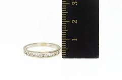 14K White Gold 0.50 Ctw Classic Diamond Wedding Band Ring