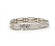 2.75ctw Men's Diamond Link Bracelet in 14K