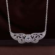 Silver, Platinum Plating Vintage Pendant