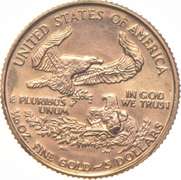 1991 $5 American Gold Eagle - 1/10 Oz. .999 Fine Gold