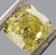 Rare .49ct cushion cut golden Diamond