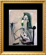 Pablo Picasso, Partly Nude Seated In Armchair