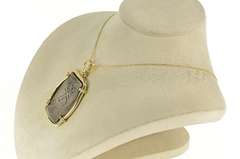 14K Yellow Gold Joanna Shipwreck Coin Reales Statement Pendant