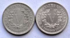 2 1883 No Cents V Nickels