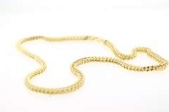 Fabulous 14kt solid gold box chain necklace