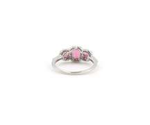Incredible White Gold Tourmaline and Diamond Ring