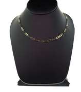 Exquisite 14kt solid gold chain link necklace