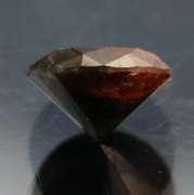 Glistening .91ct black calico Diamond solitaire