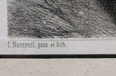 Framed 19th Century Vintage Lithograph