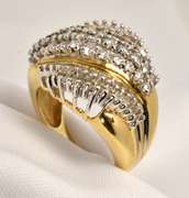 Showy Diamond Cluster Ring