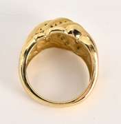 Sparkling Diamond Dome Ring