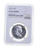 PF66 CAM 1953 Franklin Half Dollar - Graded NGC