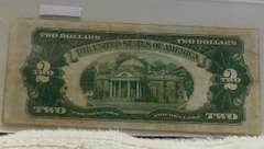 1928-D US Note $2. Red Seal