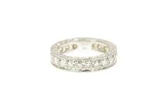 Platinum 2.10 Ctw Diamond Eternity Vine Wedding Band Ring