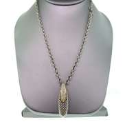 Andrea Candela 18k and sterling diamond necklace