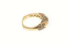 14K Rose Gold 0.96 Ctw Champagne Diamond Statement Ring