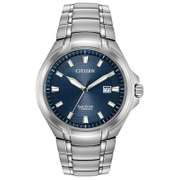 Citizen Titanium Blue Dial Eco Drive, New In Box.