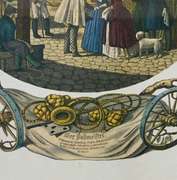 Vintage The Postmaster Lithograph