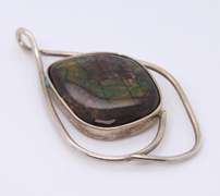 Lot of 2 Vintage Sterling Silver Pendants