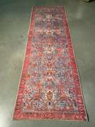 STUNNING ENGINEERED VINTAGE PERSIAN 8' RUNNER