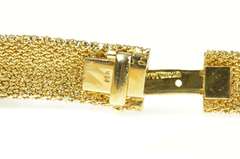 14K Yellow Gold 0.92 Ctw Diamond Woven Chain Statement Necklace