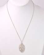 Cross Pendant Necklace in Sterling Silver