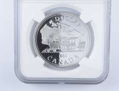 PF70 UCAM 1981 Canada $1 Silver - Trans-Canada Railway - Graded NGC