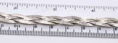 Italian Vintage Sterling Silver Braided Bracelet