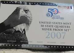 2007 Silver PRF State Qtr Set,