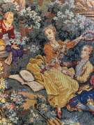 "Jeux Galants" Gallant Players Tapestry