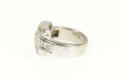 18K White Gold 0.89 Ctw Princess Diamond Square Engagement Ring