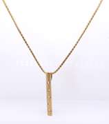 Fashionable Stick Diamond Necklace