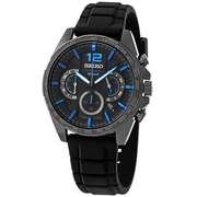 Seiko Black Dial Chronograph, New In Box.