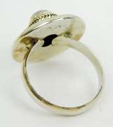 Ornate Sterling Silver Moonstone Ring, Size 8