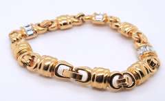Gold Plated Cubic Zirconia Bracelet
