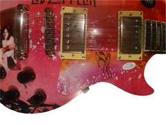 Led Zeppelin Jimmy Page Autographed Custom Graphics Photo Guitar Lp Cd Album ACOA