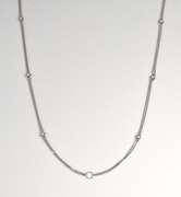 Nice Diamonds by the Yard Necklace in 14K WG