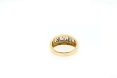 14KT YELLOW GOLD THREE DIAMONDS MEN'S RING/BAND
