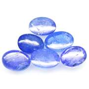 Unheated! 9.32ct set of Tanzanite cabochons