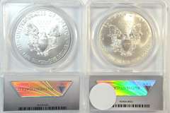 Perfect 2012 & 2012-(S) 1st Day of Issue $1 Eagles. ANACS MS70